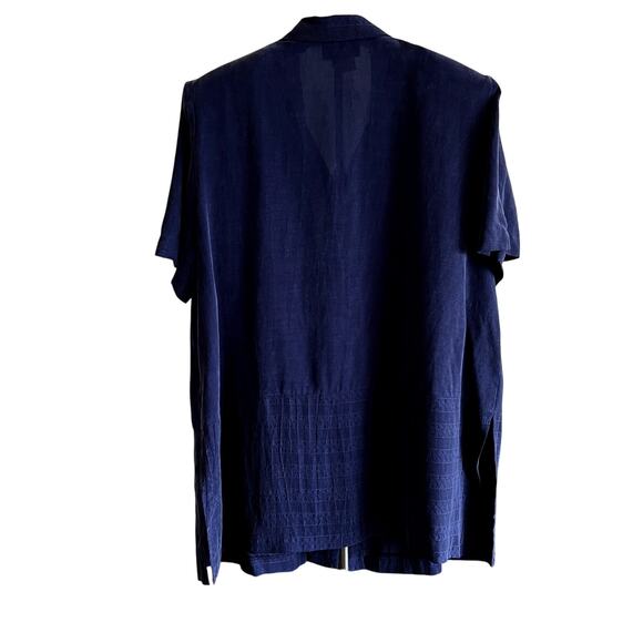 Vintage Womens Jeffrey & Dara Button Up Tunic Top Size 18 Retro 80s Teacher - Picture 2 of 6